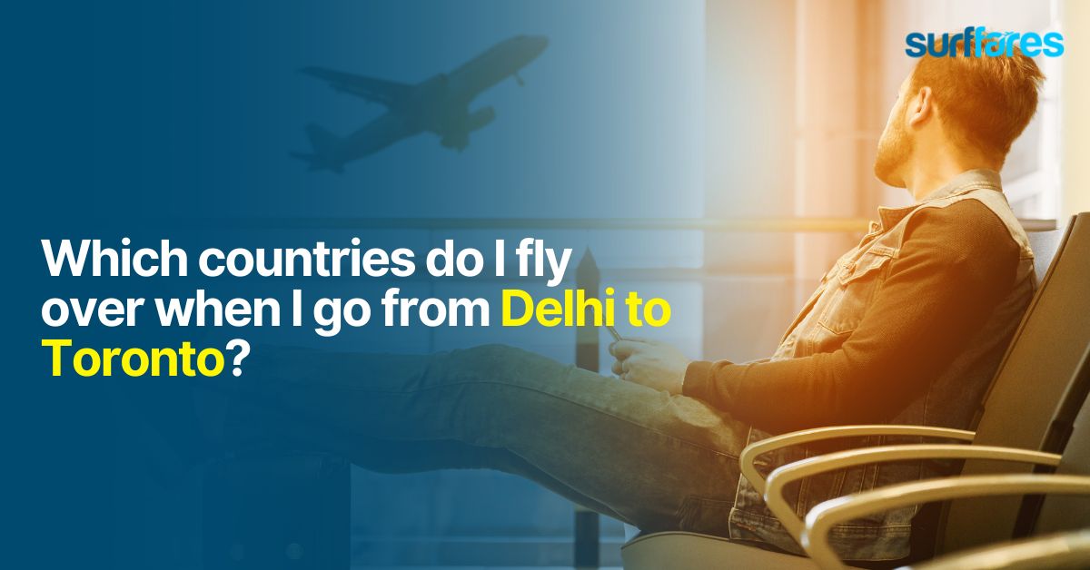Which countries do I fly over when I go from Delhi to Toronto? - Cheap Flights to India from USA and Canada | Best price guaranteed