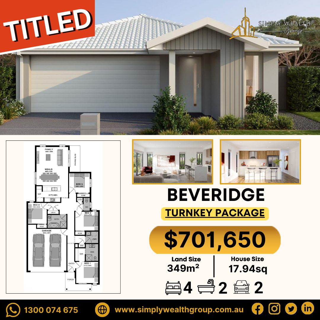 House And Land In Beveridge | Simply Wealth Group