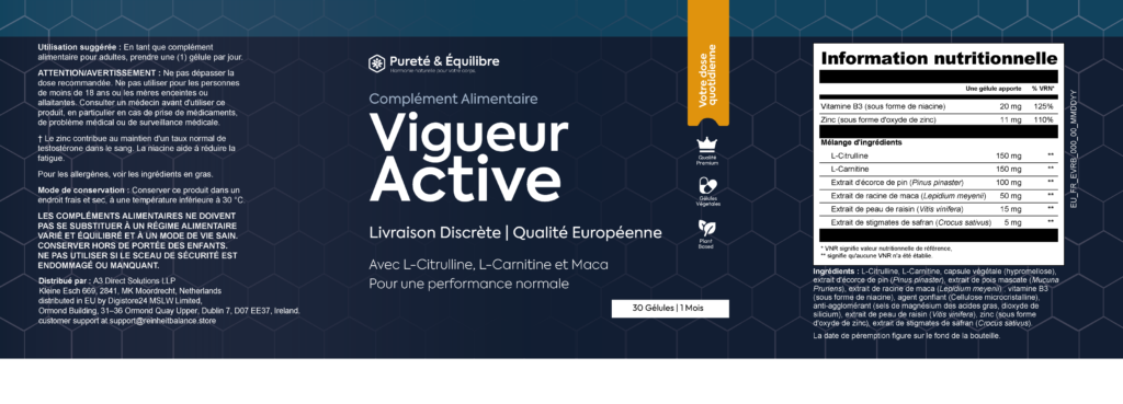 Vigueur Active Avis | Boostez Votre Testostérone, Votre Libido et Votre Vitalité Naturellement