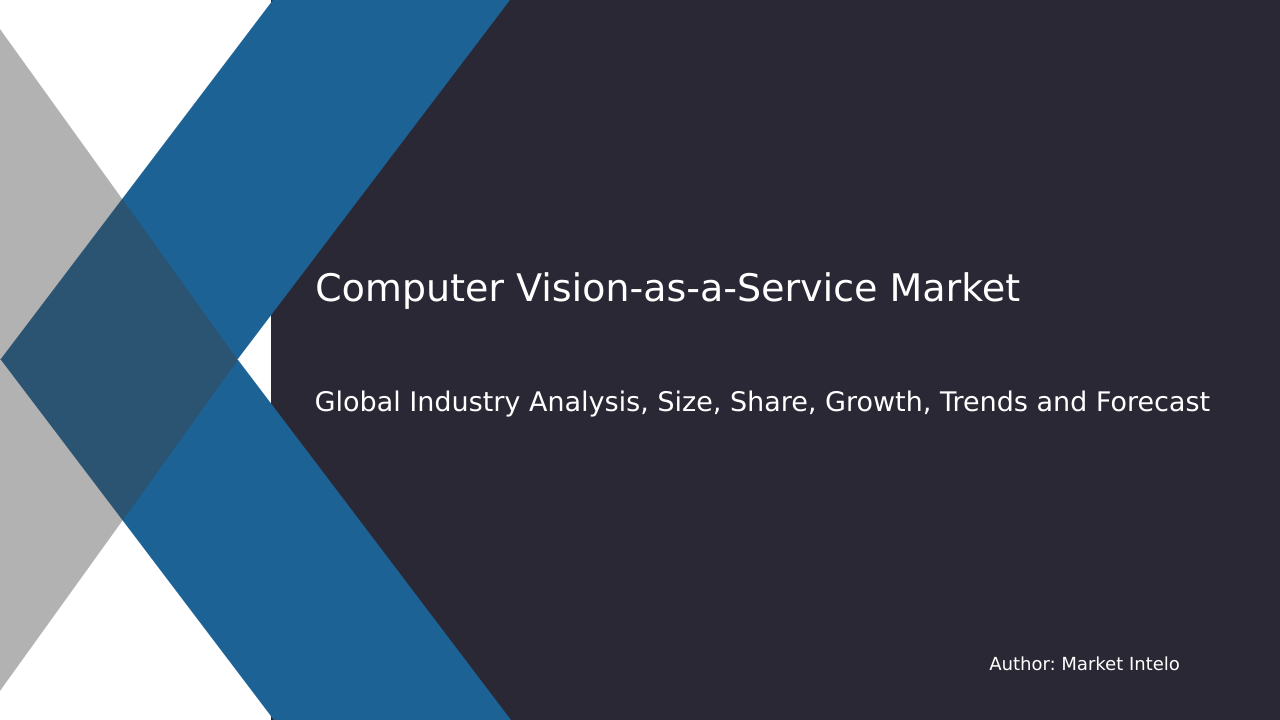 Computer Vision-as-a-Service Market Research Report 2033