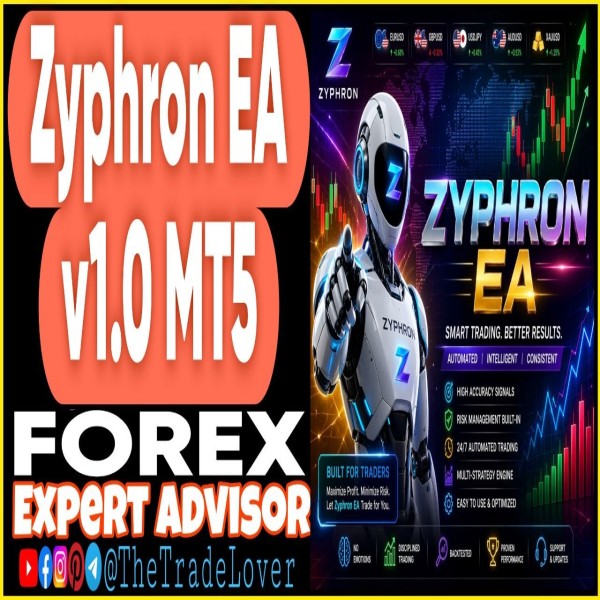 ZYPHRON EA v1.0 MT5 (Works on Build 5800) | Forex Robot | MT5 Expert Advisor - The Trade Lovers