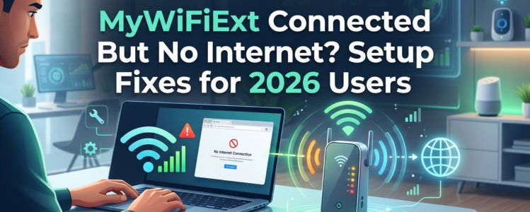 MyWiFiExt Connected But No Internet? Fix Guide 2026