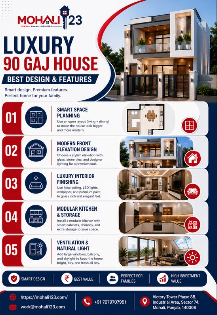 Luxury 90 Gaj House Best Design & Features.