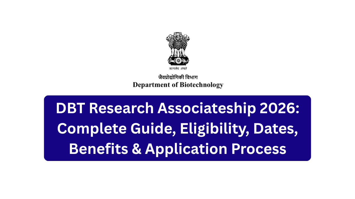DBT Research Associateship 2026