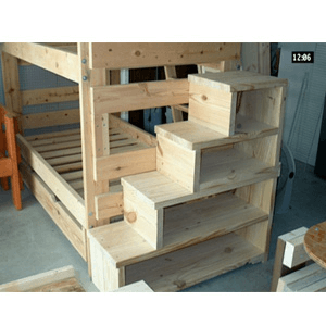 Custom Made Stairs For Bunk Or Loft Bed - Fast Shipping - National Home Store