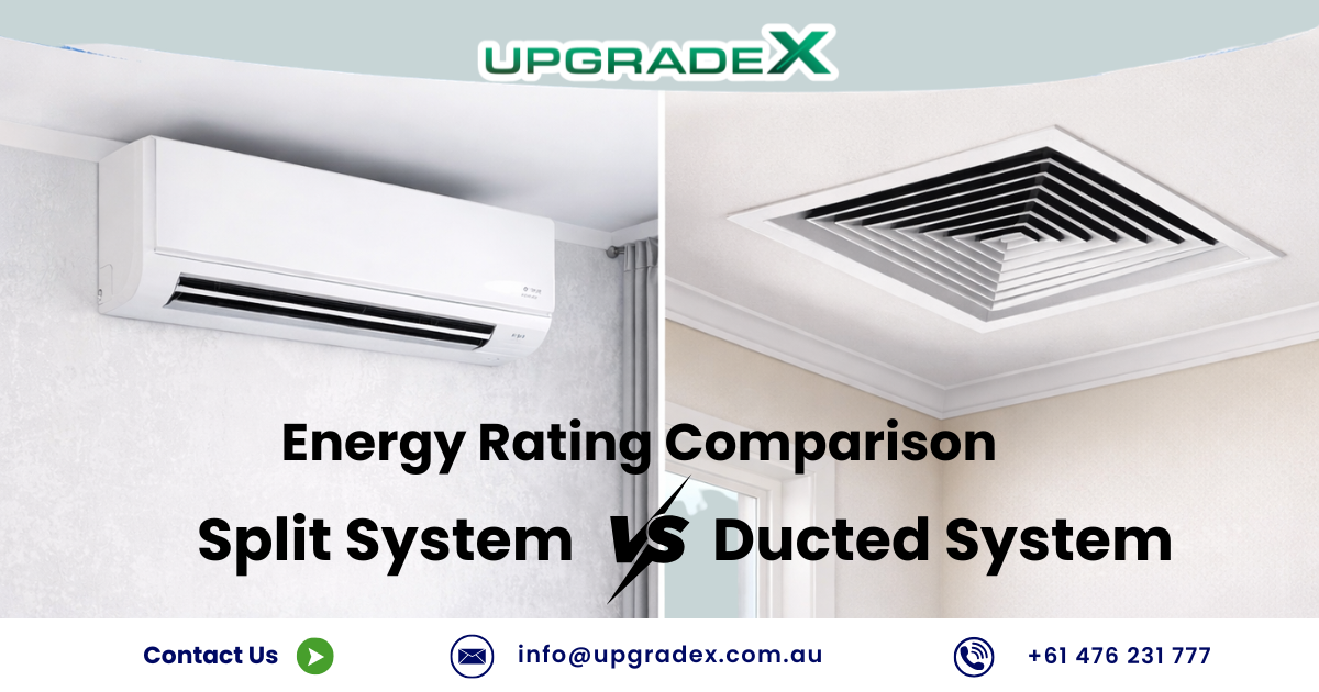 Energy Rating Comparison Split System vs Ducted Air Conditioning