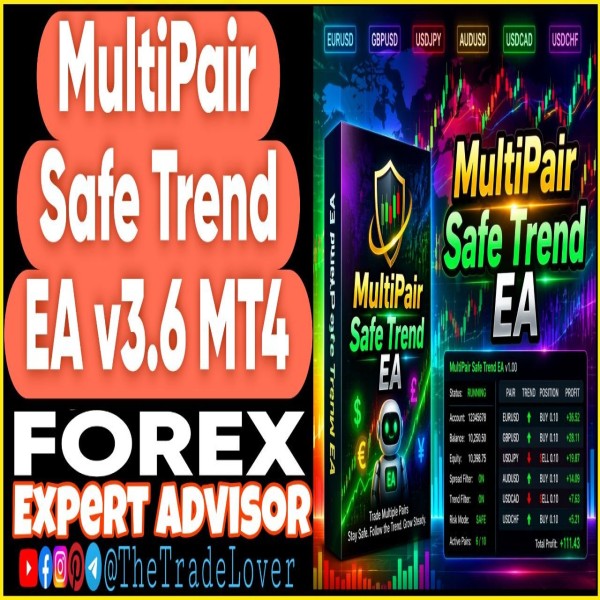 MultiPair Safe Trend EA v3.6 MT4 (Works on Build 1471) | Forex Robot | MT4 Expert Advisor - The Trade Lovers