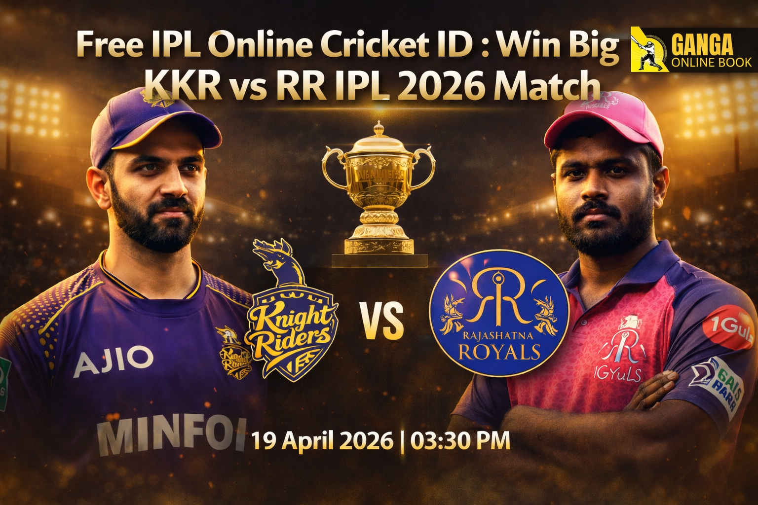 Free IPL Online Cricket ID: Win Big KKR vs RR IPL 2026 Match