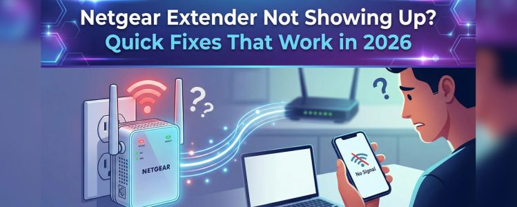 Netgear Extender Not Showing Up? Fix It Fast (2026 Guide)