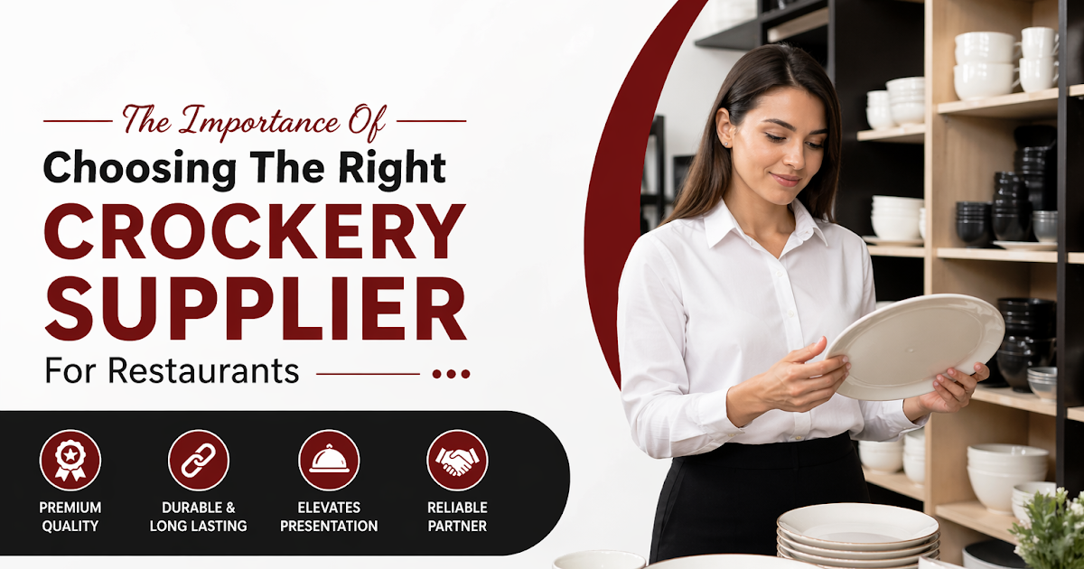 The Importance Of Choosing The Right Crockery Supplier For Restaurants