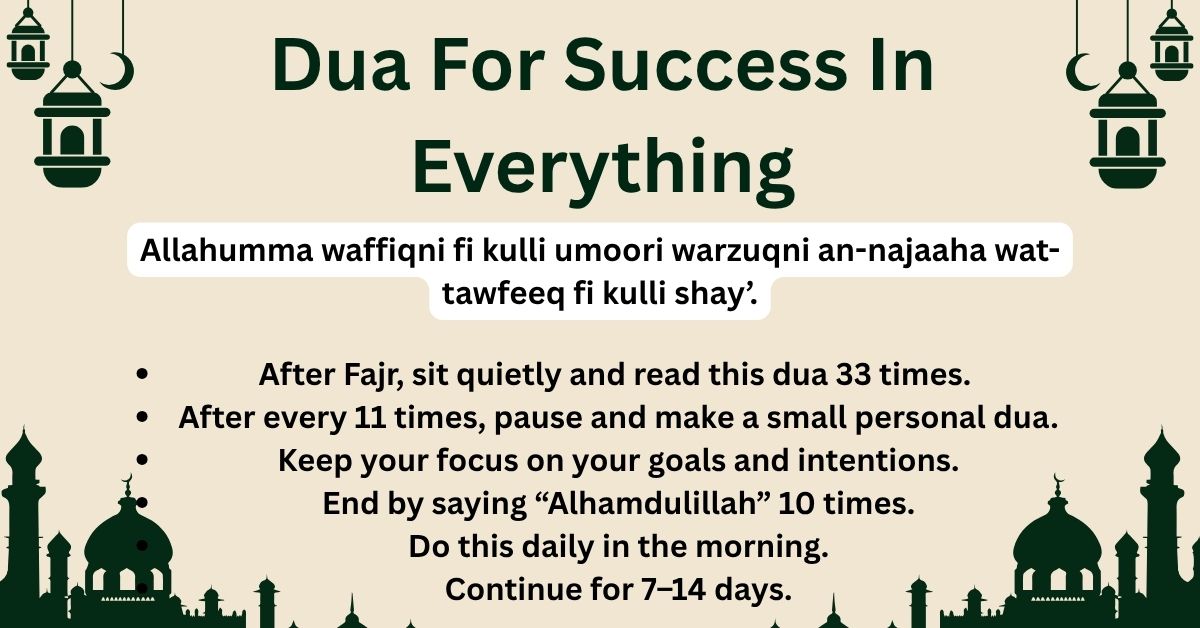 Dua For Success In Everything – Faith Dua
