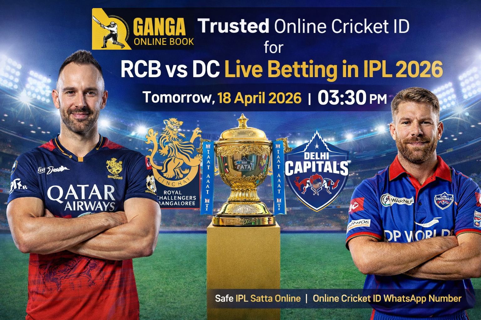 Best Trusted Online Cricket ID for RCB vs DC in IPL 2026