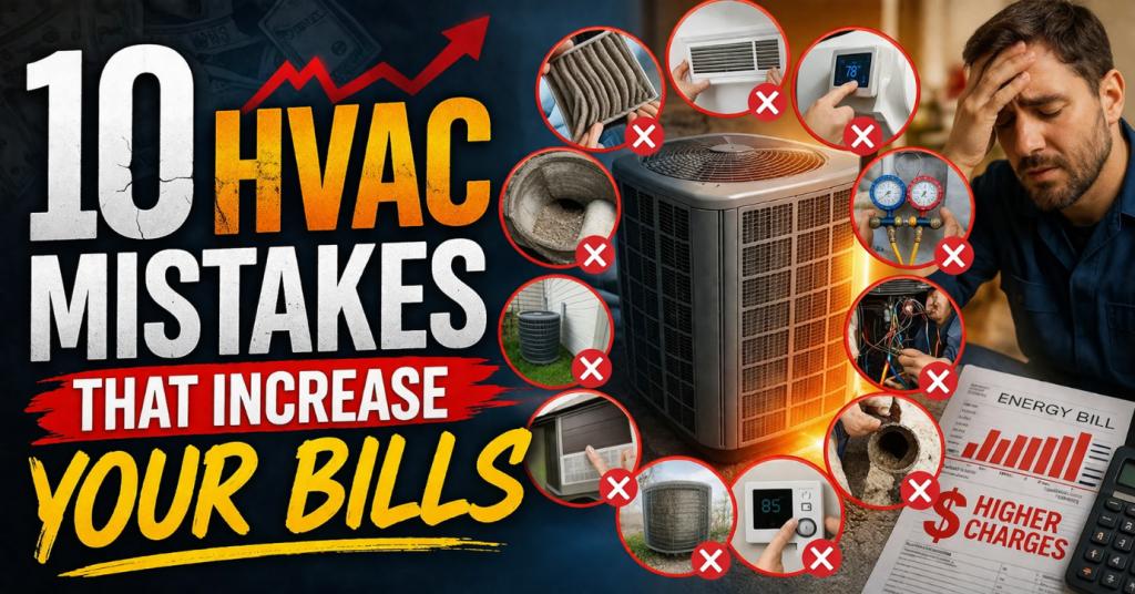10 HVAC Mistakes That Increase Your Bills | The Honest Heating
