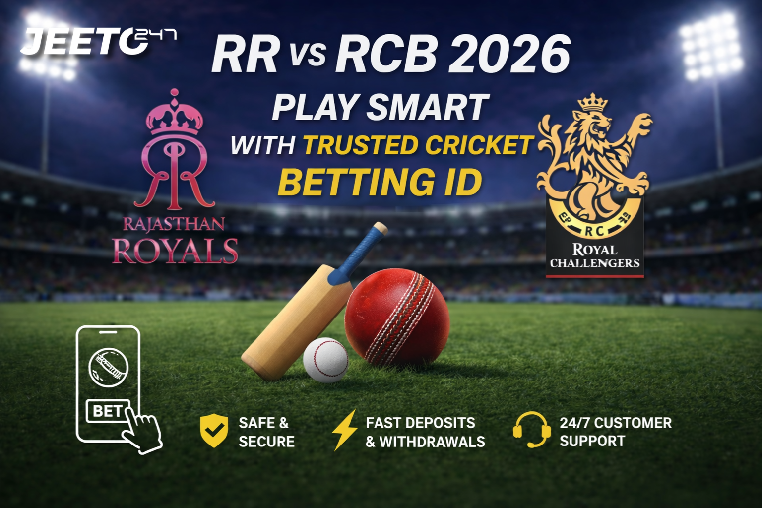 Trusted Cricket Betting ID Don’t Miss: RR vs RCB 2026