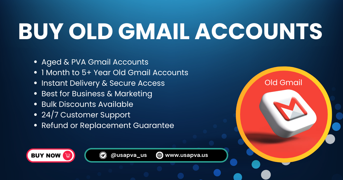 Buy Old Gmail Accounts – 100% Verified, Trusted, and Secure