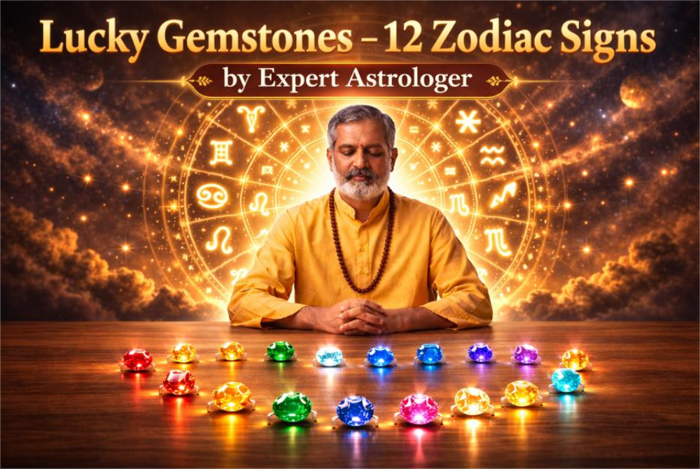 Lucky Gemstones 12 Zodiac Signs by Expert Astrologer