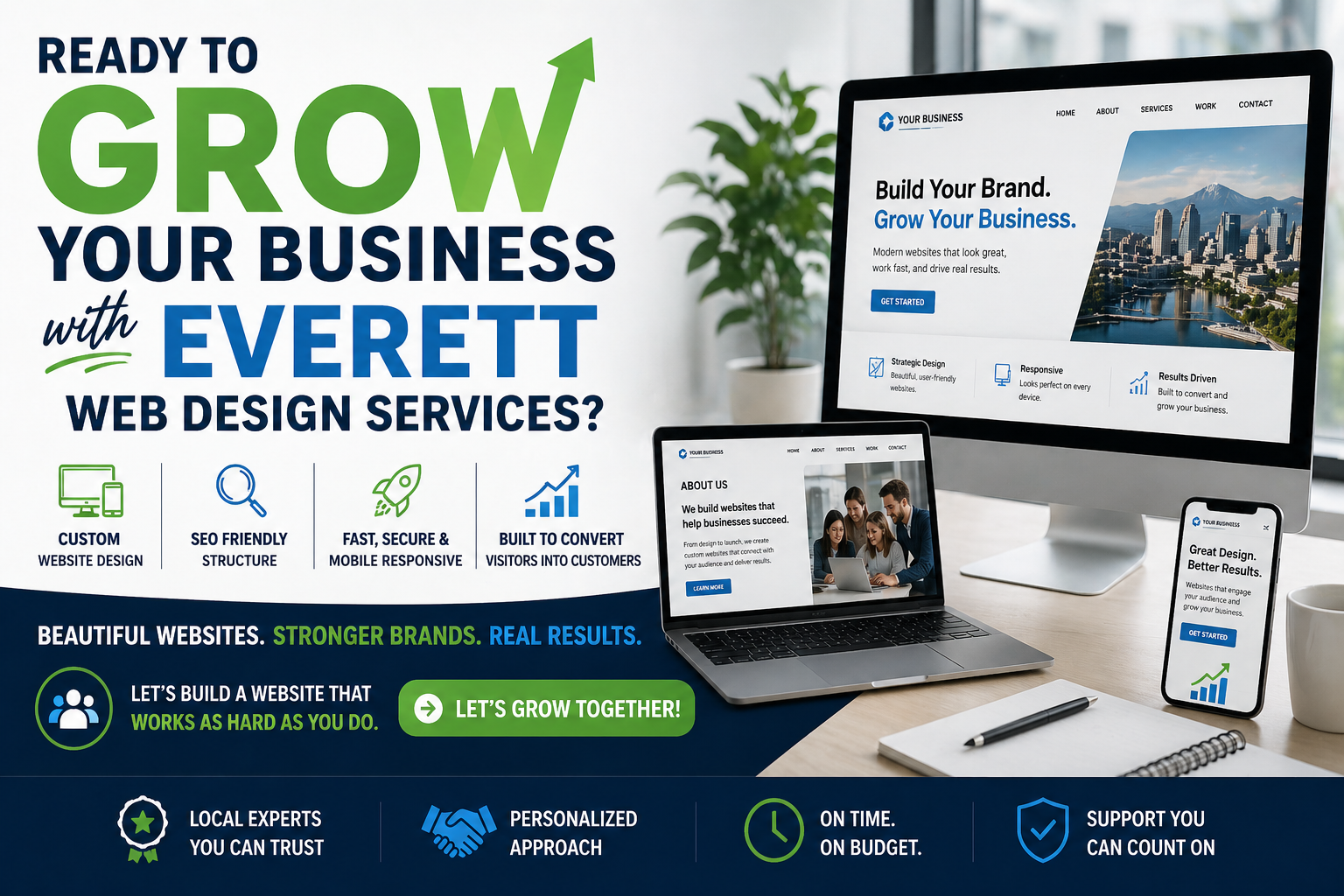 Everett Web Design Services That Convert | #1 Web Design Company in Everett WA