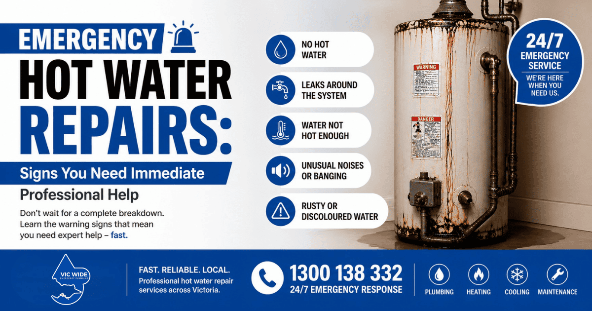 Emergency Hot Water Repairs in Victoria Expert Plumber Near You