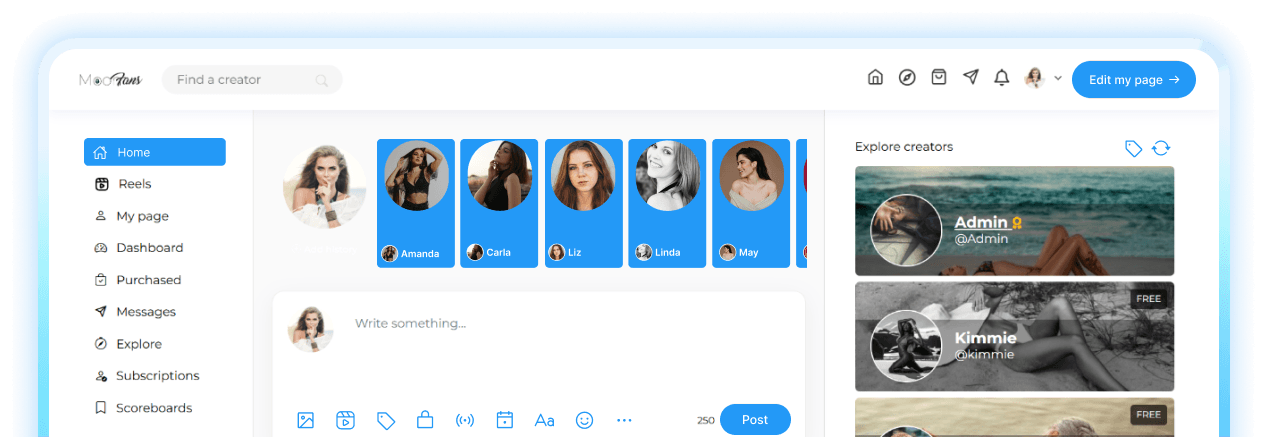 Fansly Clone - Launch a Modern Creator Membership Platform