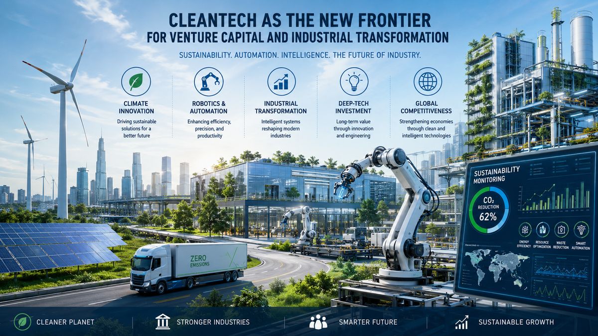 Cleantech as the New Frontier for Venture Capital and Industrial Transformation — James Wilson - Buymeacoffee