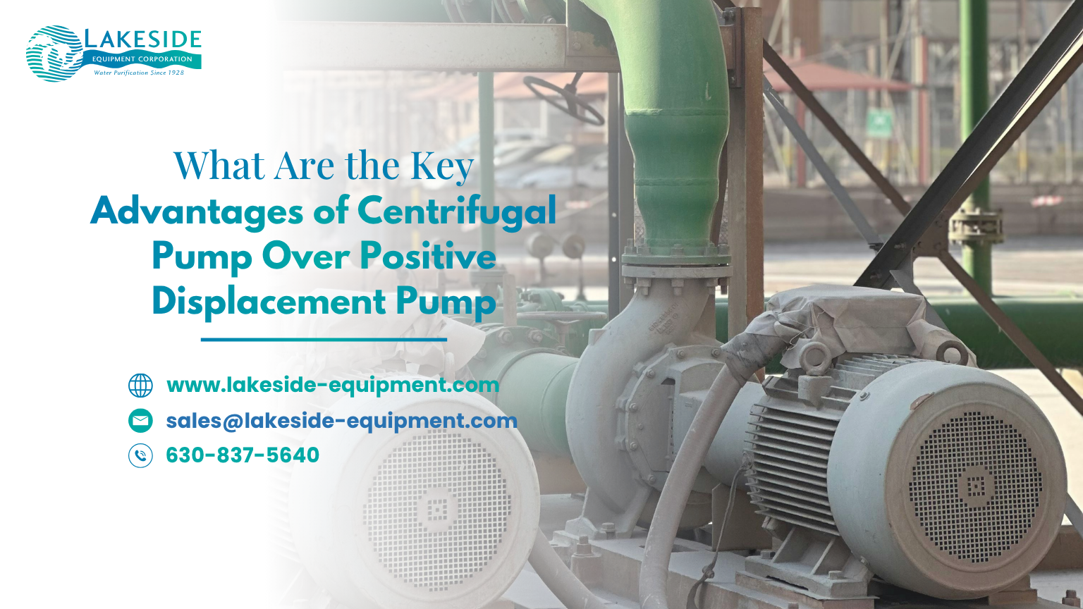 What Are the Key Advantages of Centrifugal Pump Over Positive Displacement Pump? – Lakeside-Equipment