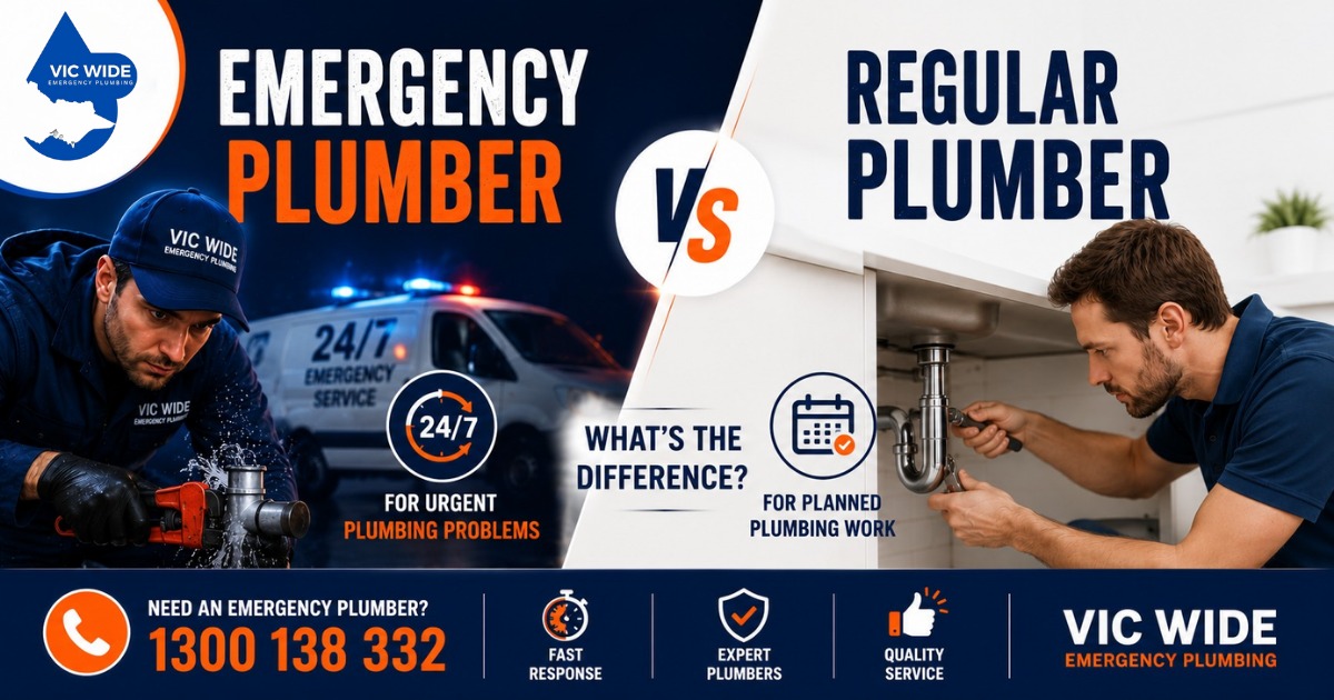 Emergency Plumber vs Regular Plumber