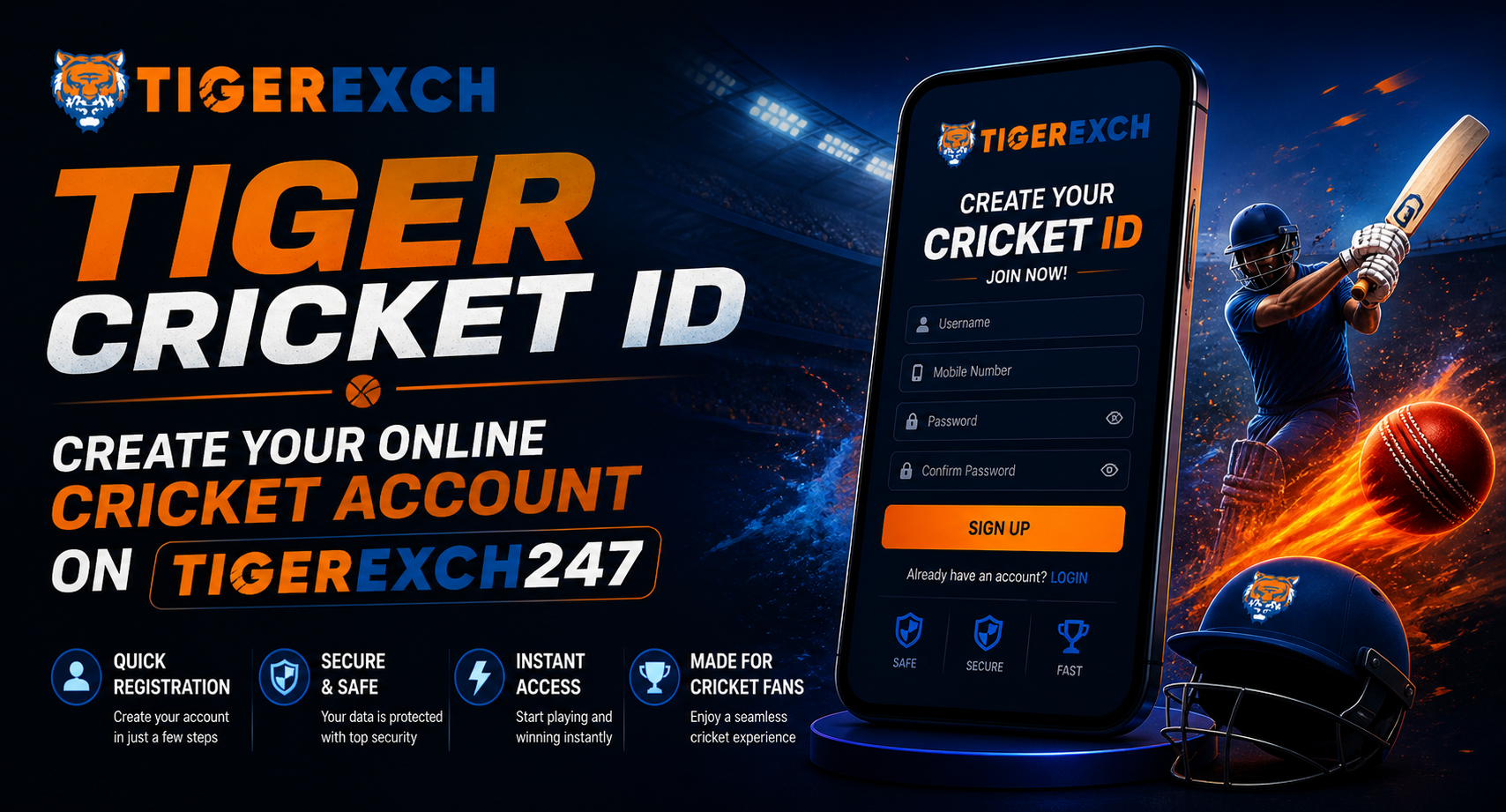 Tiger Cricket ID – Create Your Online Cricket Account on TigerExch247