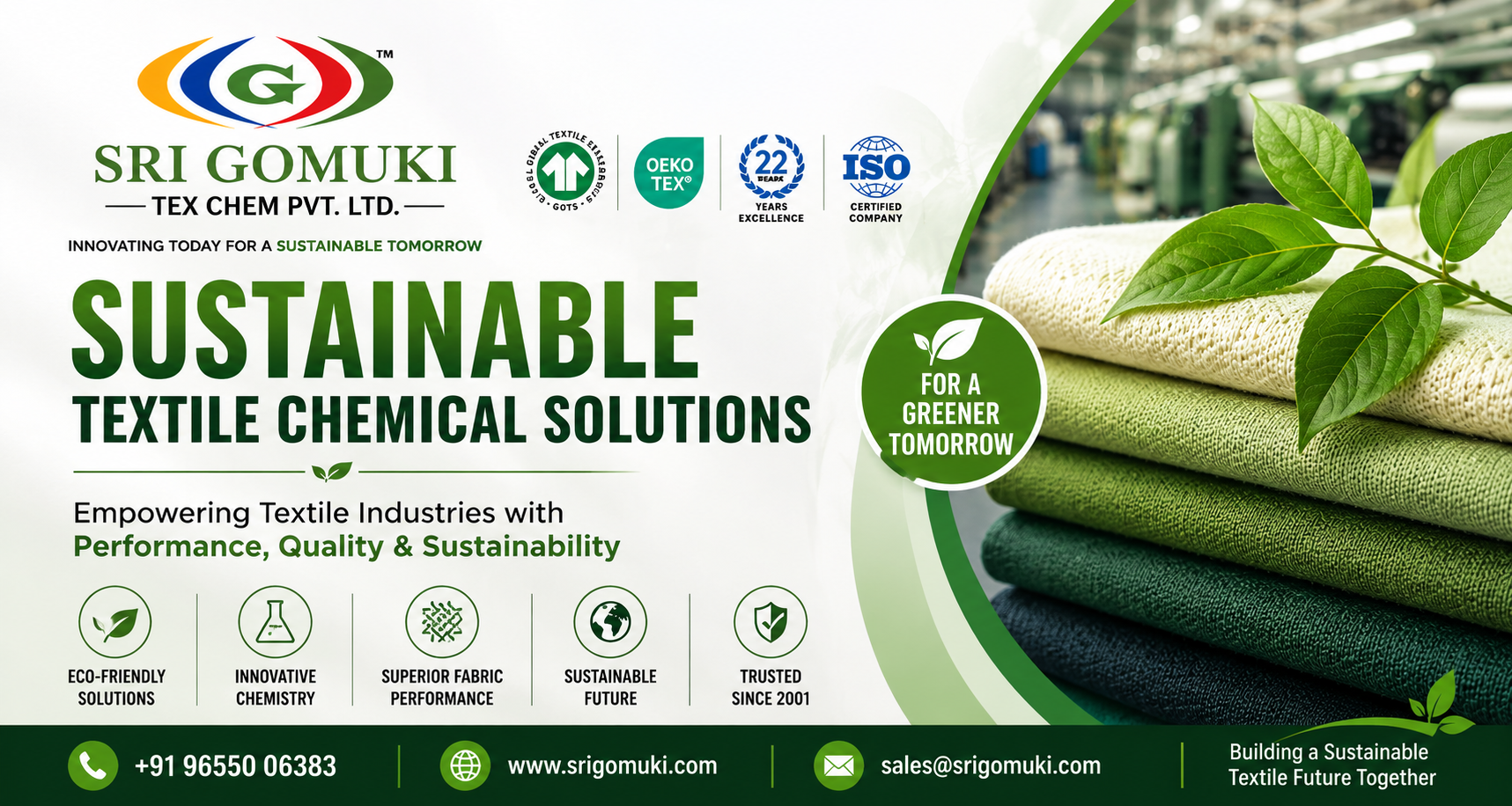 Textile Chemical Manufacturer in India | Sri Gomuki Pvt