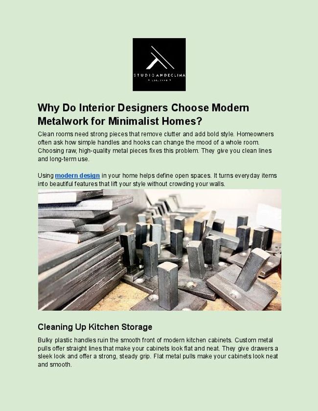 Why Do Interior Designers Choose Modern Metalwork for Minimalist Homes_.docx | PDF Host