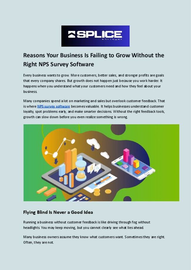 Reasons Your Business Is Failing to Grow Without the Right NPS Survey Software.docx | PDF Host