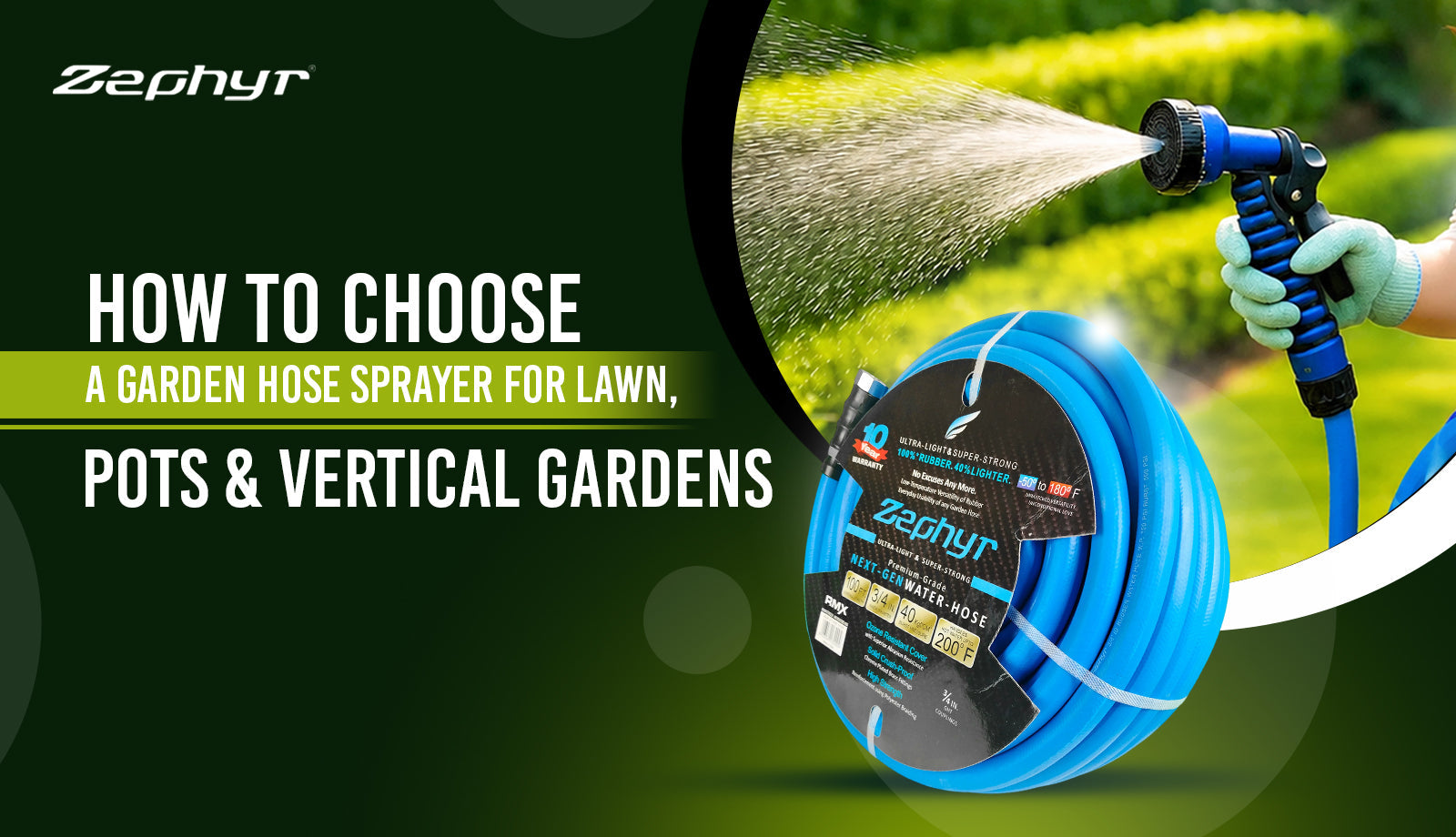 How to Choose a Garden Hose Sprayer for Lawn, Pots & Vertical Gardens  – Zephyr
