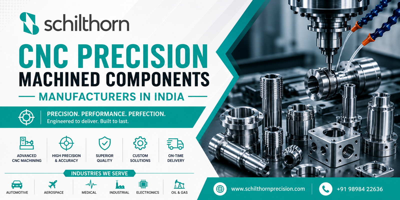 CNC Precision Machined Components Manufacturers in India | Schilthorn