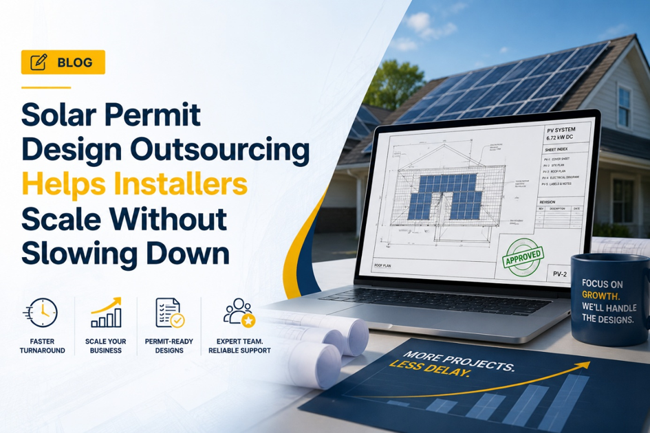Solar Permit Design Outsourcing Helps Installers Scale Without Slowing Down