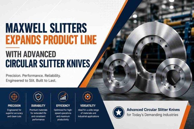 Maxwell Slitters Expands Product Line with Advanced Circular Slitter Knives | Articles | Maxwell Slitters | Gan Jing World - Technology for Humanity | Video & Movie Streaming