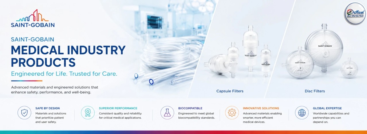 Saint-Gobain Medical Industry Products in India | Natron Equipments