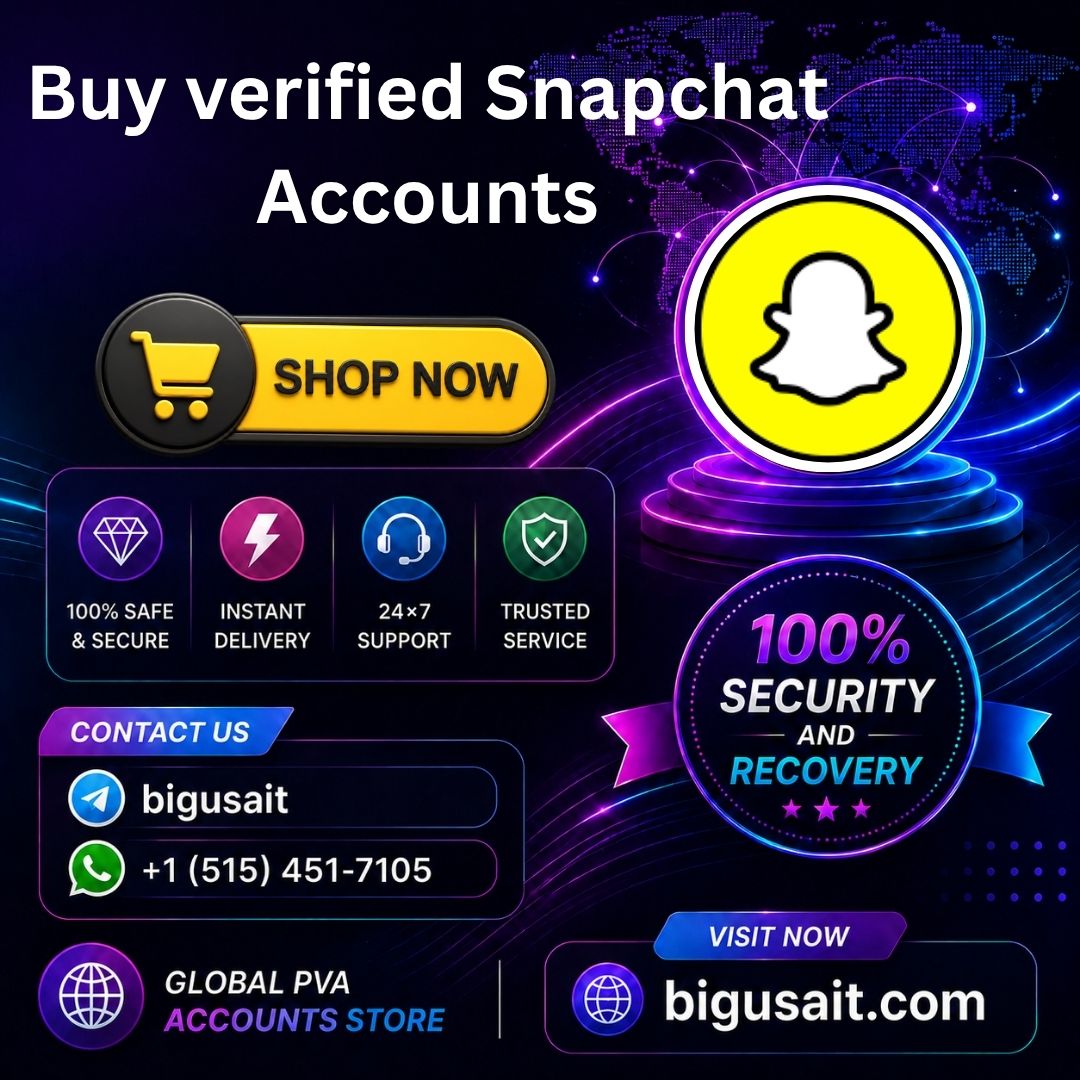 Buy verified Snapchat Accounts - Big USA IT