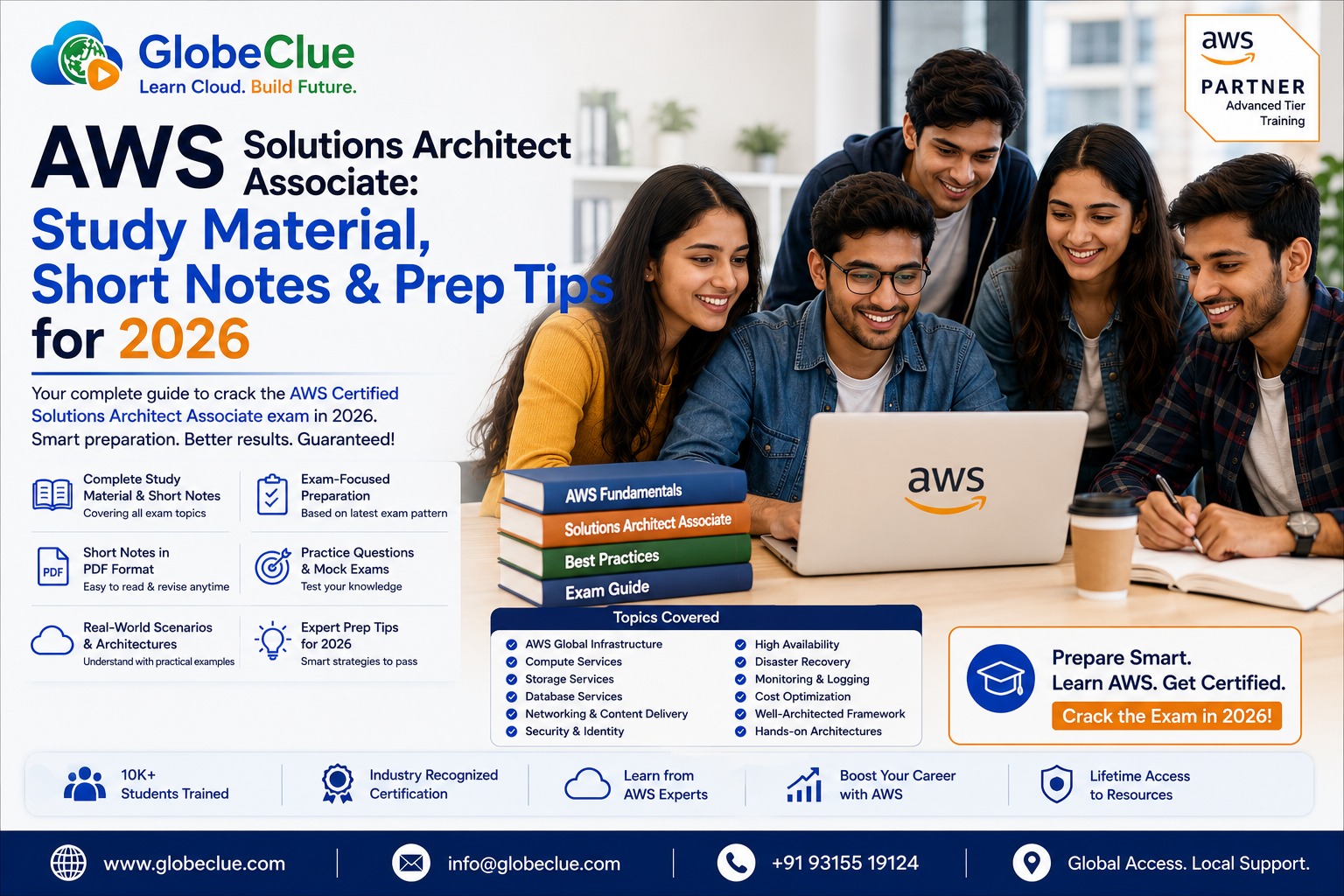 AWS Solutions Architect Associate: Study Material, Short Notes & Prep Tips for 2026 - GlobeClue