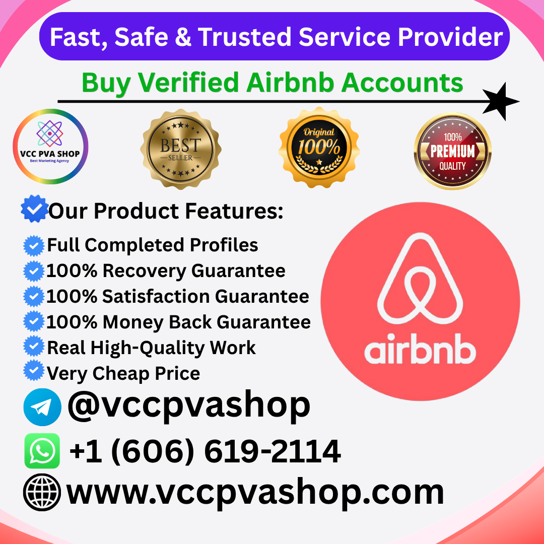 Buy Verified Airbnb Accounts - VCC PVA SHOP