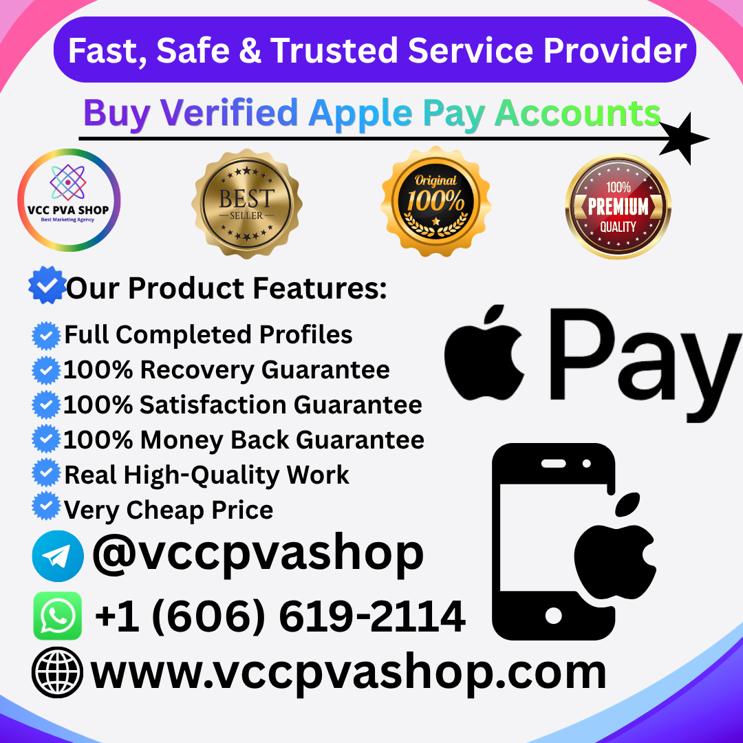 Buy Verified Apple Pay Accounts - VCC PVA SHOP