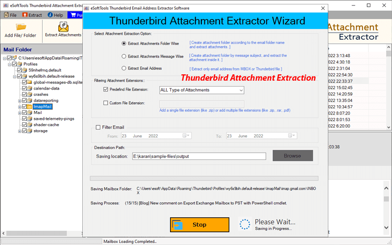 Best Mozilla Thunderbird Attachment Extractor Software