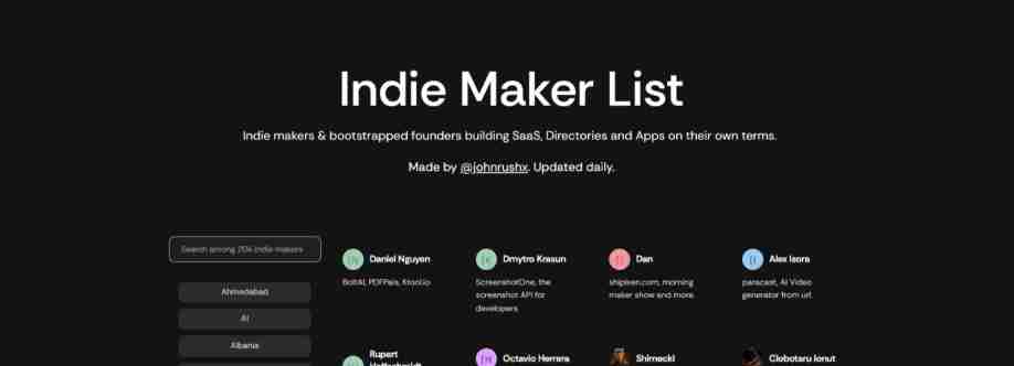 IndieMakerList Cover Image