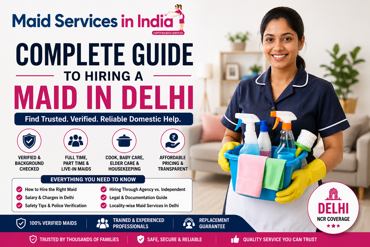 Complete Guide to Hiring a Maid in Delhi (2026 Guide) | Maid Services in India