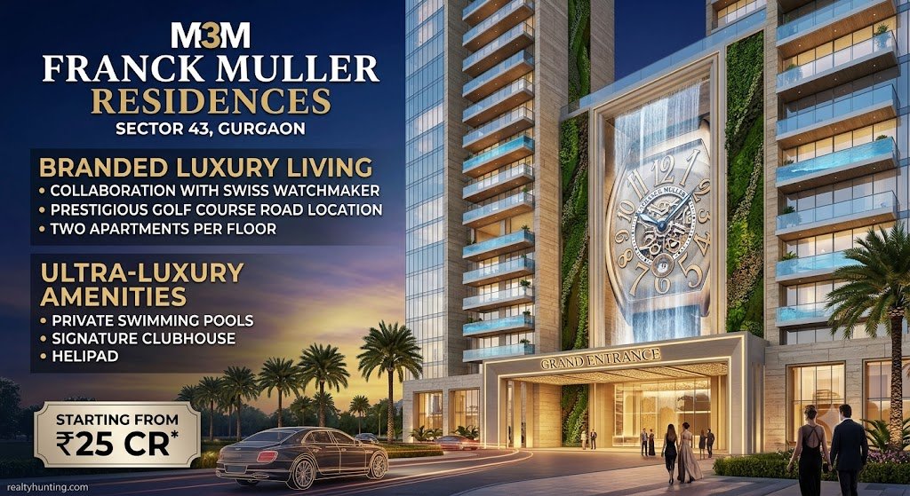 M3M Franck Muller Sector 43 Gurgaon: Branded Residences | Realty Hunting