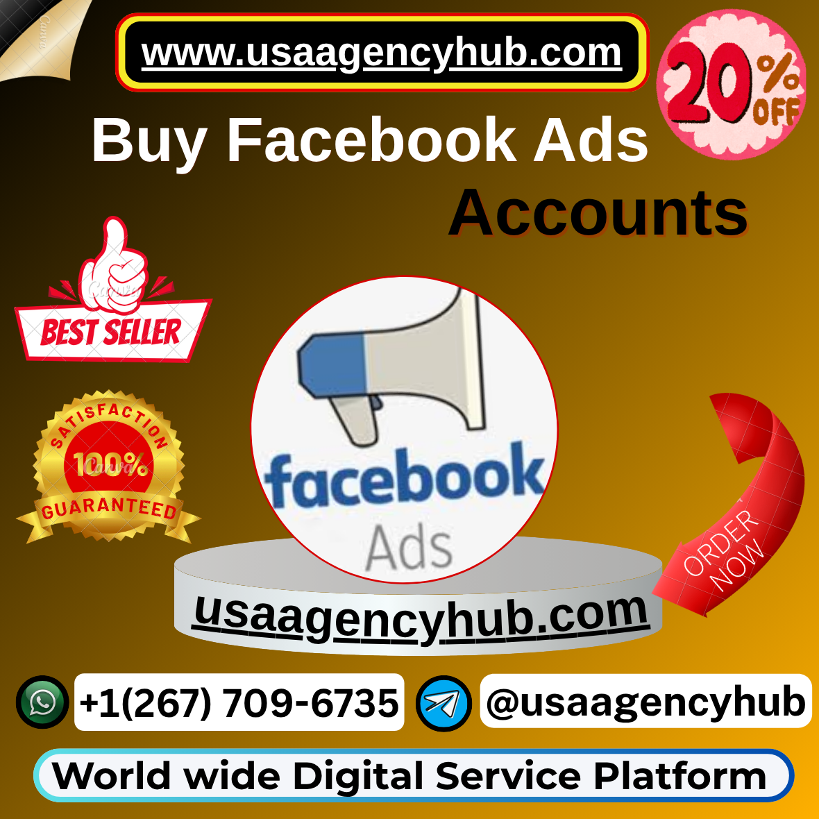 Buy Facebook Ads Account – 100% Verified & Active | USAAGENCYHUB