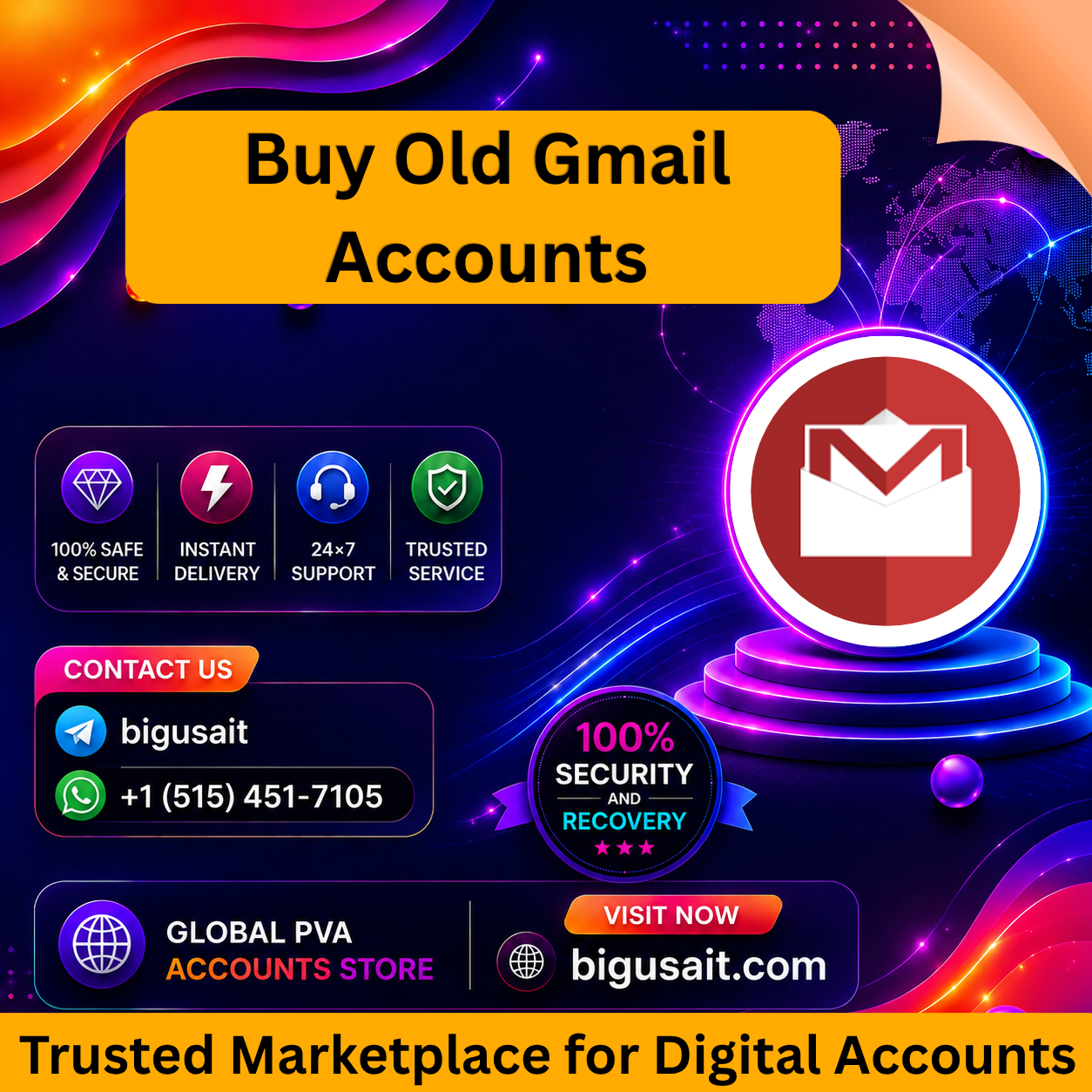 Buy Old Gmail Accounts - Big USA IT