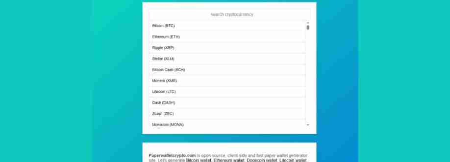 ripple paper wallet Cover Image