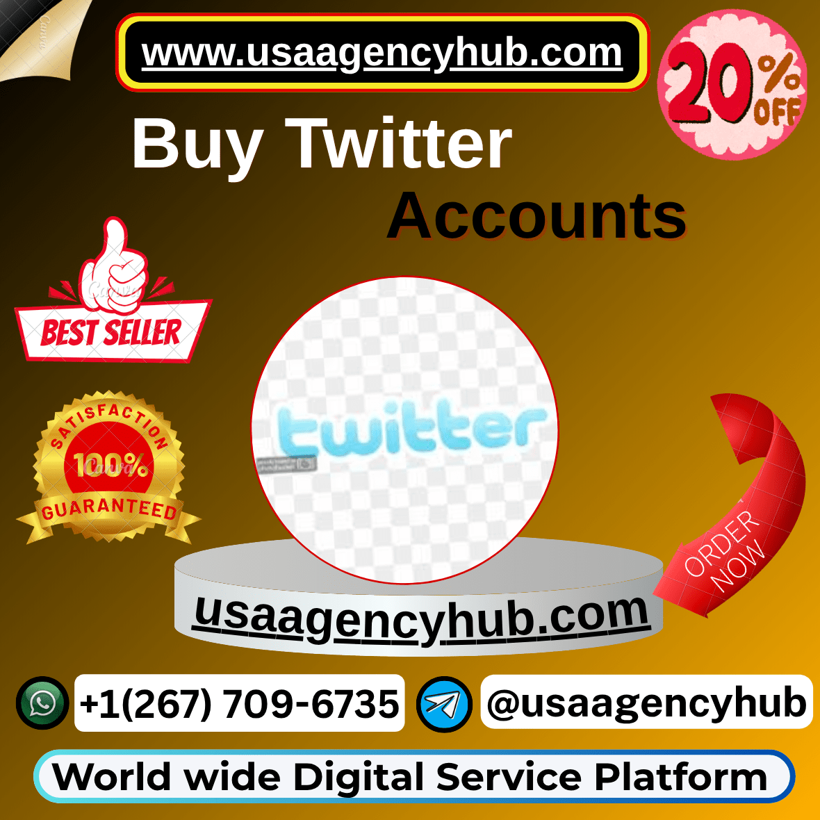 Buy Twitter Accounts – 100% Verified PVA & Aged | USAAGENCYHUB