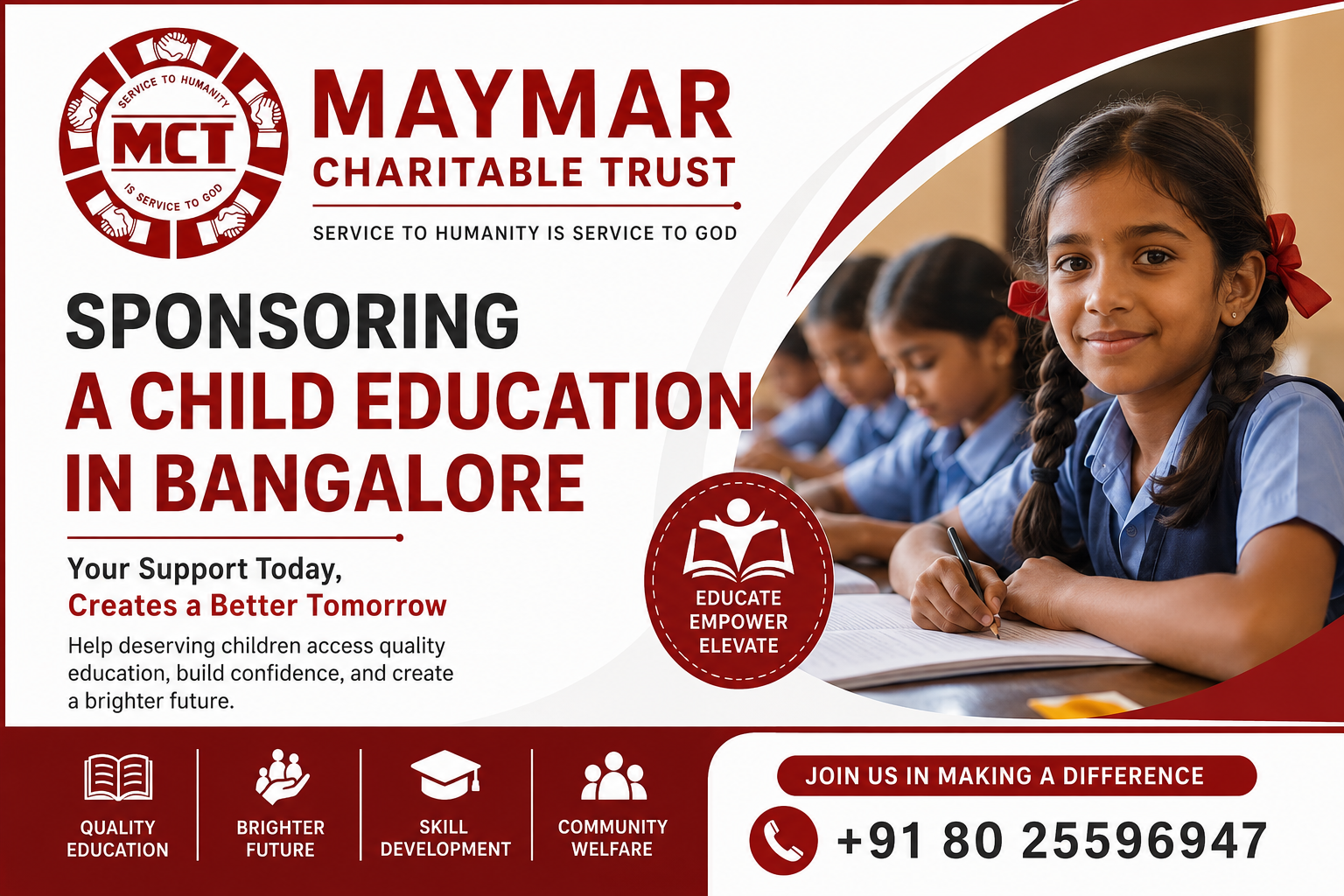 Sponsoring A Child Education in Bangalore: Empowering Lives Through MAYMAR Charitable Trust – Site Title