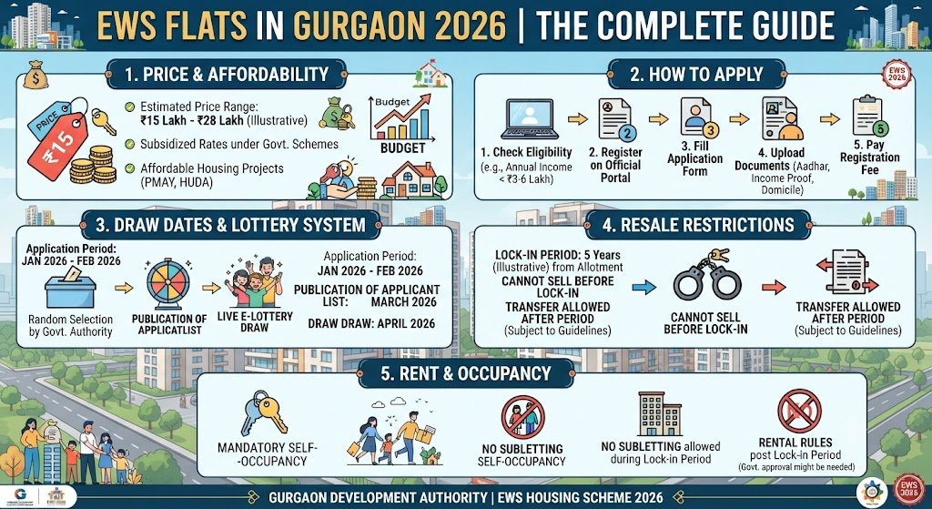 EWS Flats in Gurgaon For Sale : Price, Resale, Draw & Apply