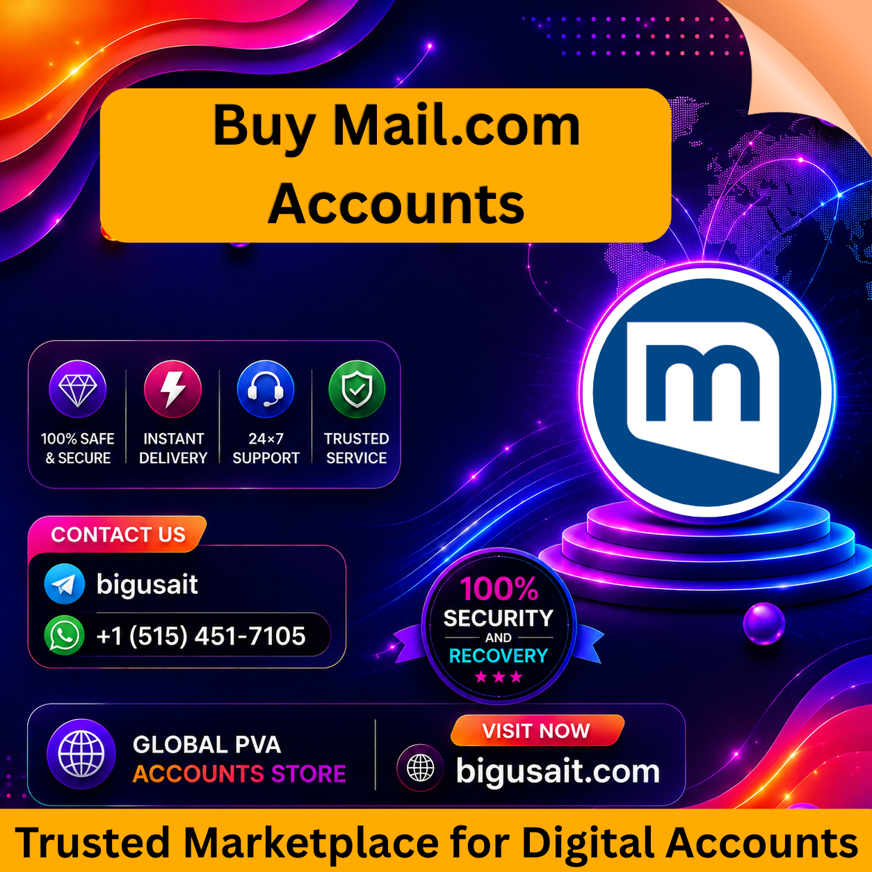 Buy Mail.com Accounts - Big USA IT